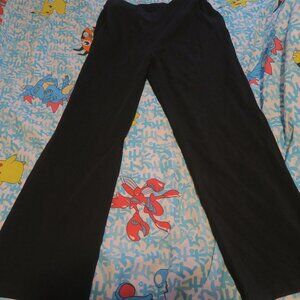 LL Bean Women Small Petite Black Perfect Fit Pants Straight Leg Minimalist 30x28